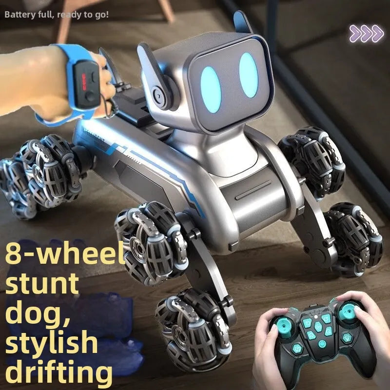 🐶 🤖Eight-Wheeled Stunt Mechanical Dog Smart Robot Toy