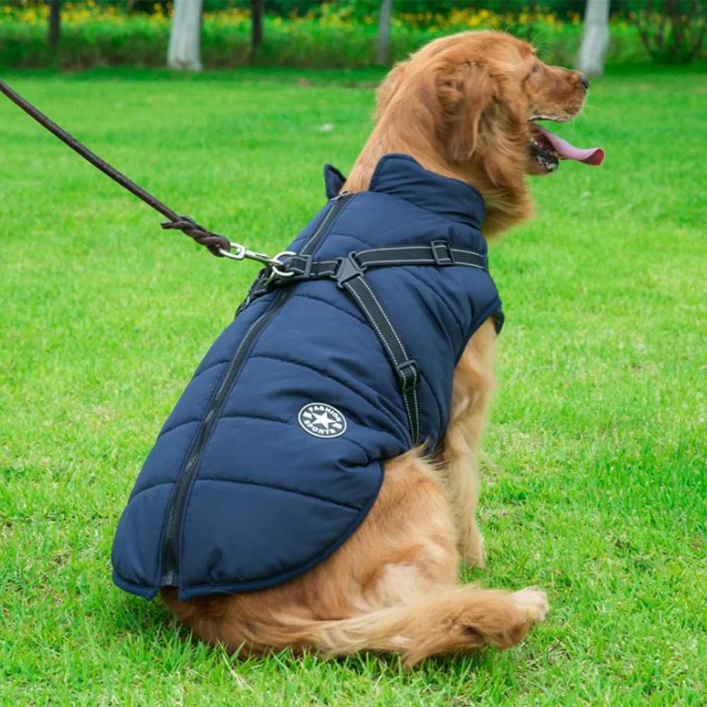 FurryKing™ Waterproof Winter Jacket with Built-in Harness