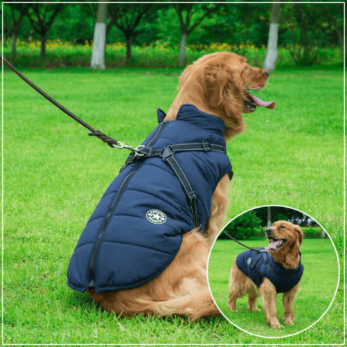 FurryKing™ Waterproof Winter Jacket with Built-in Harness