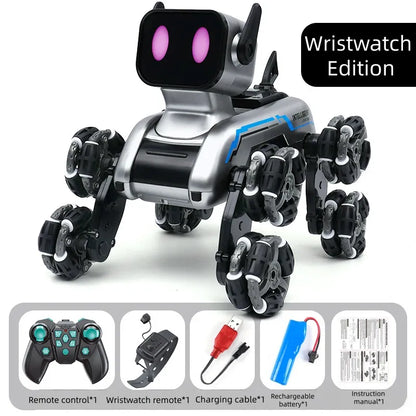 🐶 🤖Eight-Wheeled Stunt Mechanical Dog Smart Robot Toy