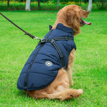 FurryKing™ Waterproof Winter Jacket with Built-in Harness